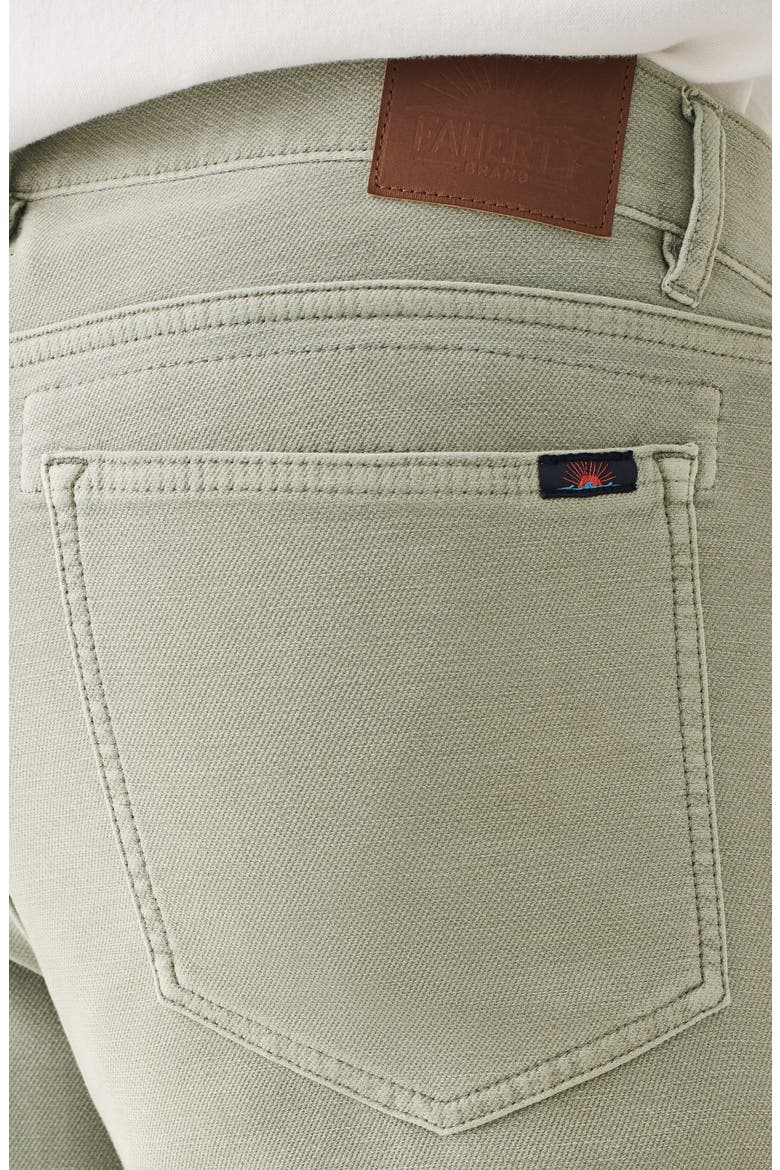 Stretch Terry 5-Pocket Pants, Alternate, color, FADED OLIVE