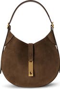 Polo Ralph Lauren Small Polo ID Suede Shoulder Bag