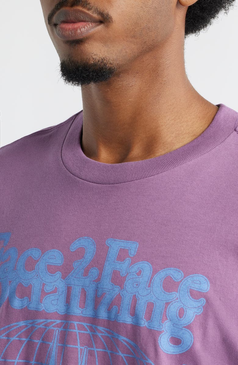 The Forecast Agency Face 2 Face Cotton Graphic T-Shirt, Alternate, color, Grape