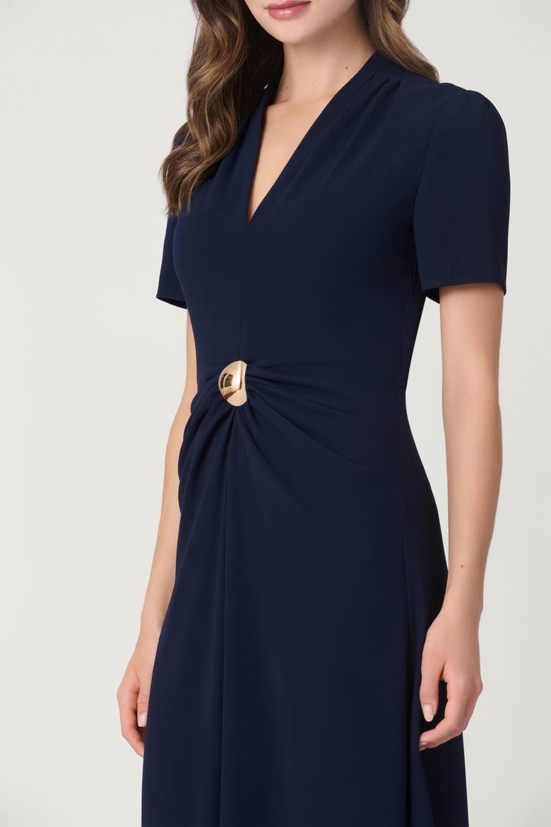 Lightweight Stretch Crepe Waldorf Dress, Alternate, color, Navy