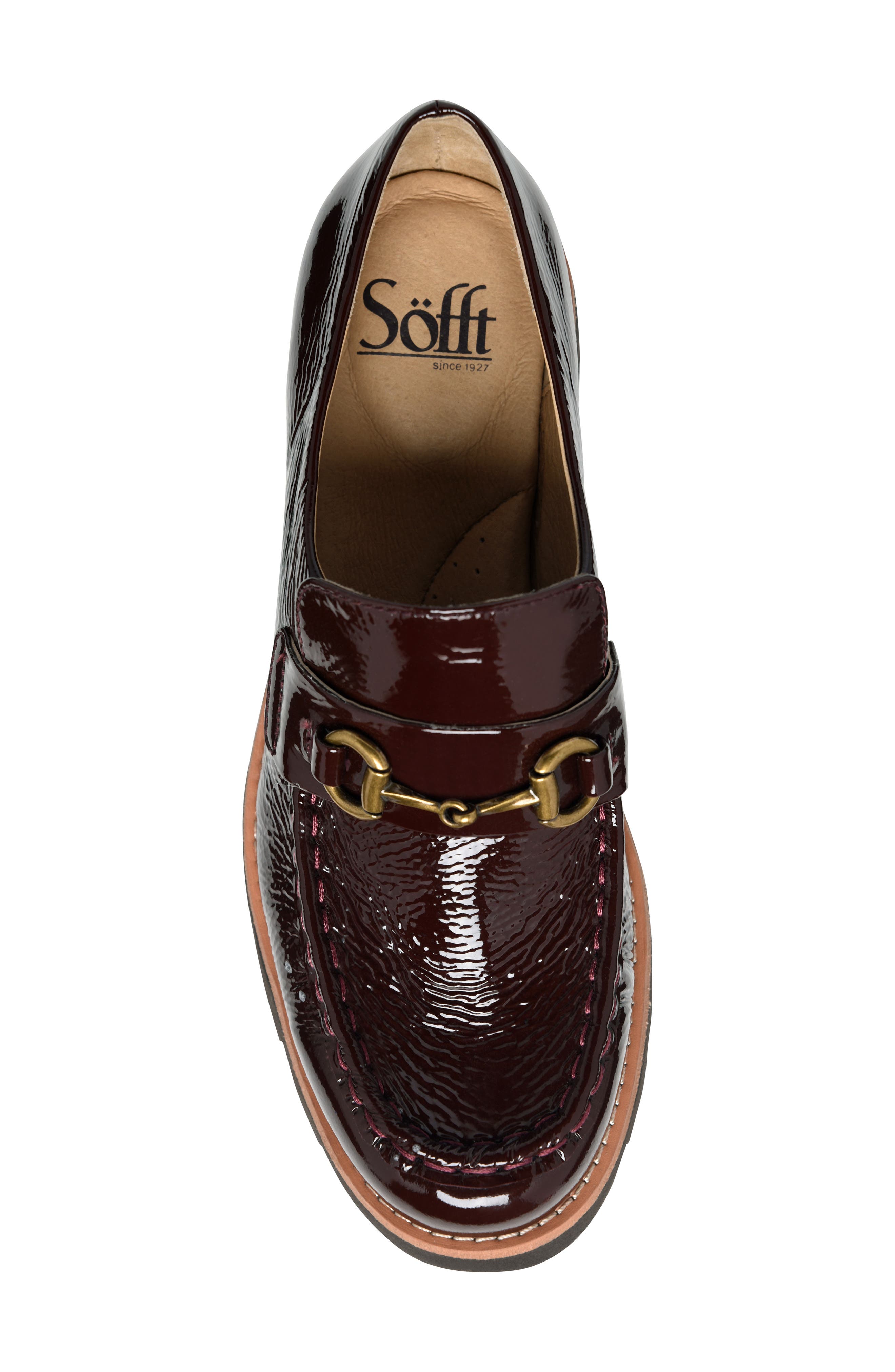 Söfft Prewitt Horsebit Loafer, Alternate, color, Burgundy