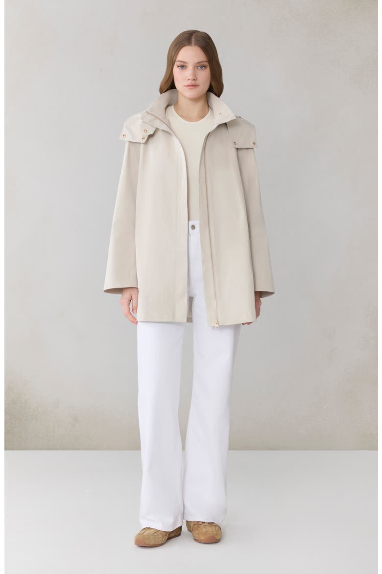 Nalani Waterproof Swing Coat, Alternate, color, LIGHT OAK