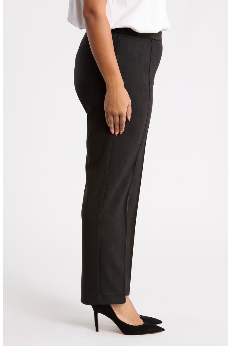 Pintuck Straight Leg Ankle Pants, Alternate, color, ANNE BLACK
