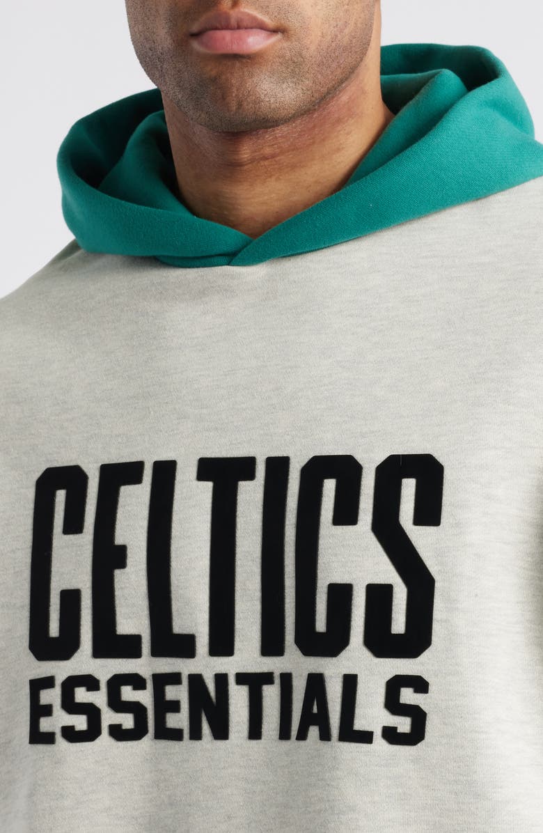 Fear of God Essentials x NBA Miami Celtics Graphic Hoodie, Alternate, color, 