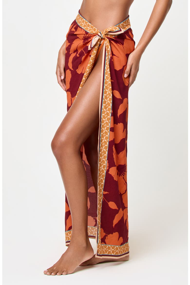 Momi Scarf, Alternate, color, COCOBOLO
