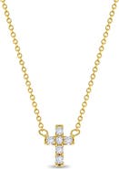 In Season Jewelry CZ Cross Women's Necklace