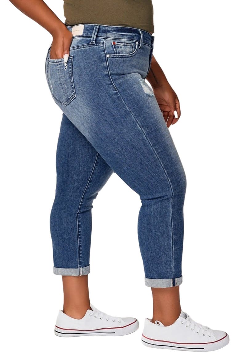 Mid Rise Crop Boyfriend Jeans, Alternate, color, VALENTINA