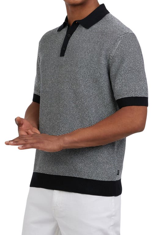 DKNY SPORTSWEAR DKNY SPORTSWEAR SKYSCRAPER COTTON POLO SWEATER