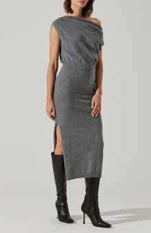 ASTR the Label Val Asymmetric Sweater Dress