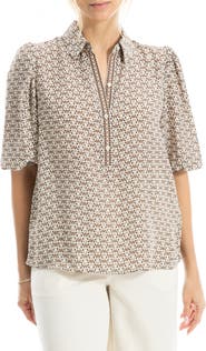 MAX STUDIO Elbow Sleeve Top