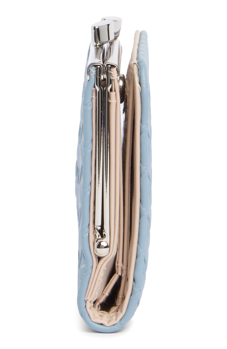 MUNDI SMALL LEATHER GOODS Frenchie Wallet, Alternate, color, Misty Blue Woven