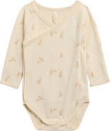 QUINCY MAE Bunny Print Long Sleeve Bodysuit
