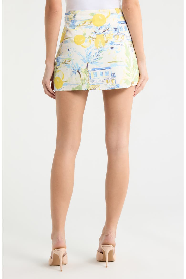 Amalfi Coast Ciendra High Waist Miniskirt, Alternate, color, BLUE-MULTI