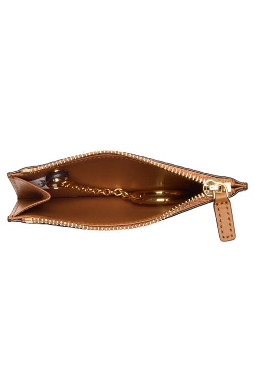 Mcm Aren Zip Wallet In Brown