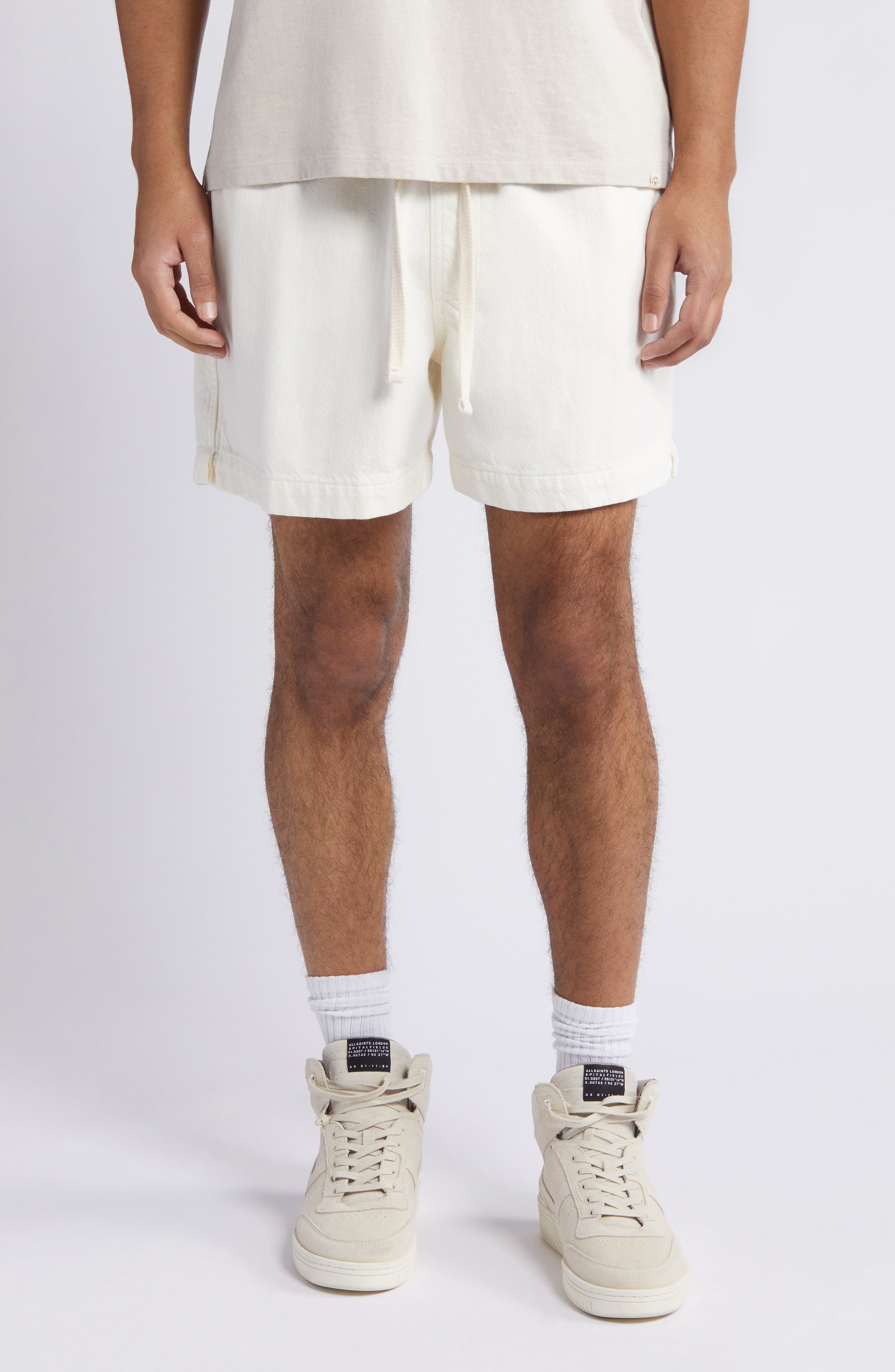 Elastic Waist Cotton Terry Shorts