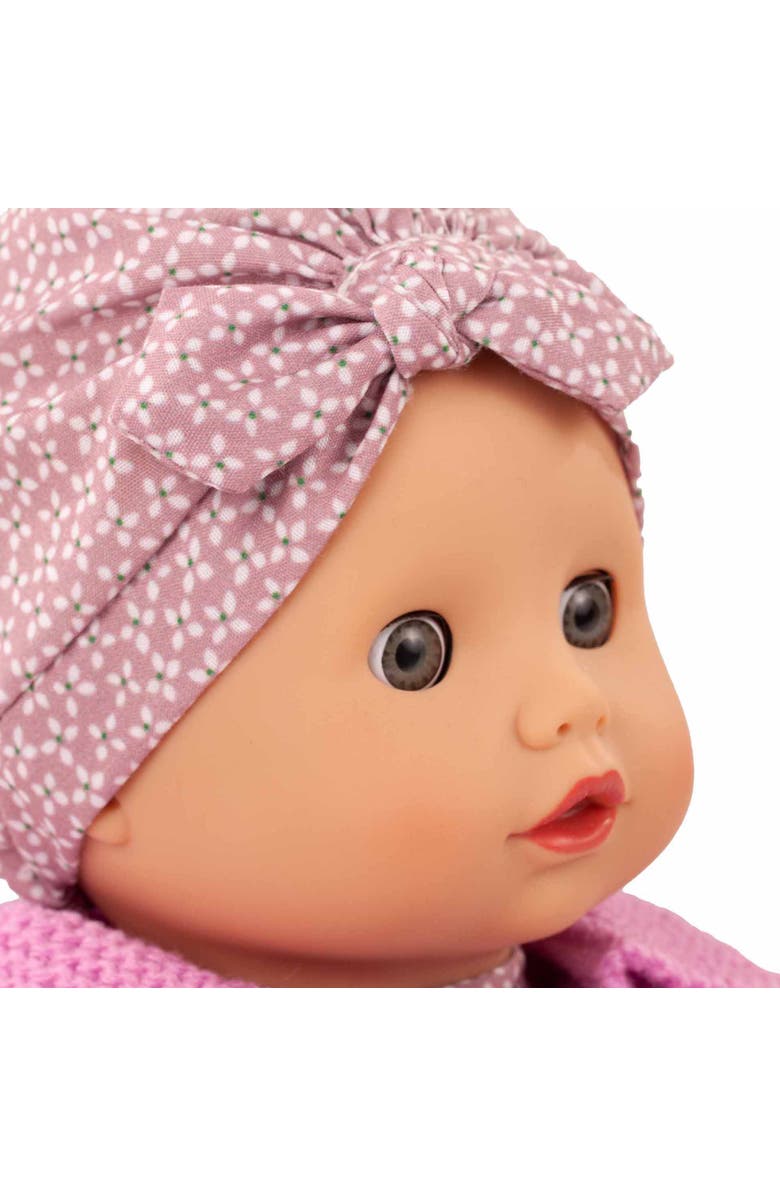 Gotz Muffin Soft Mood Bald Baby Doll with Blue Sleeping Eyes, Ages 18+ Months, Alternate, color, Pink