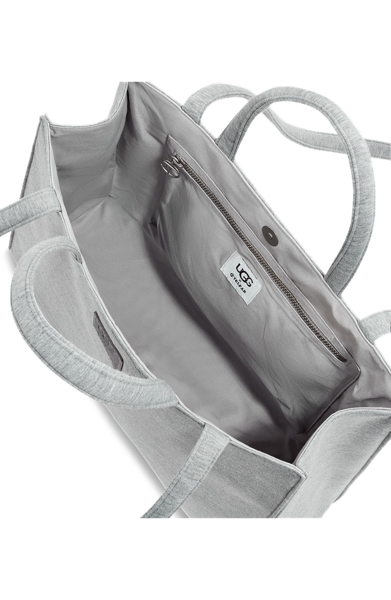 x Teflar Fleece Shopper Bag, Alternate, color, HEATHER GREY