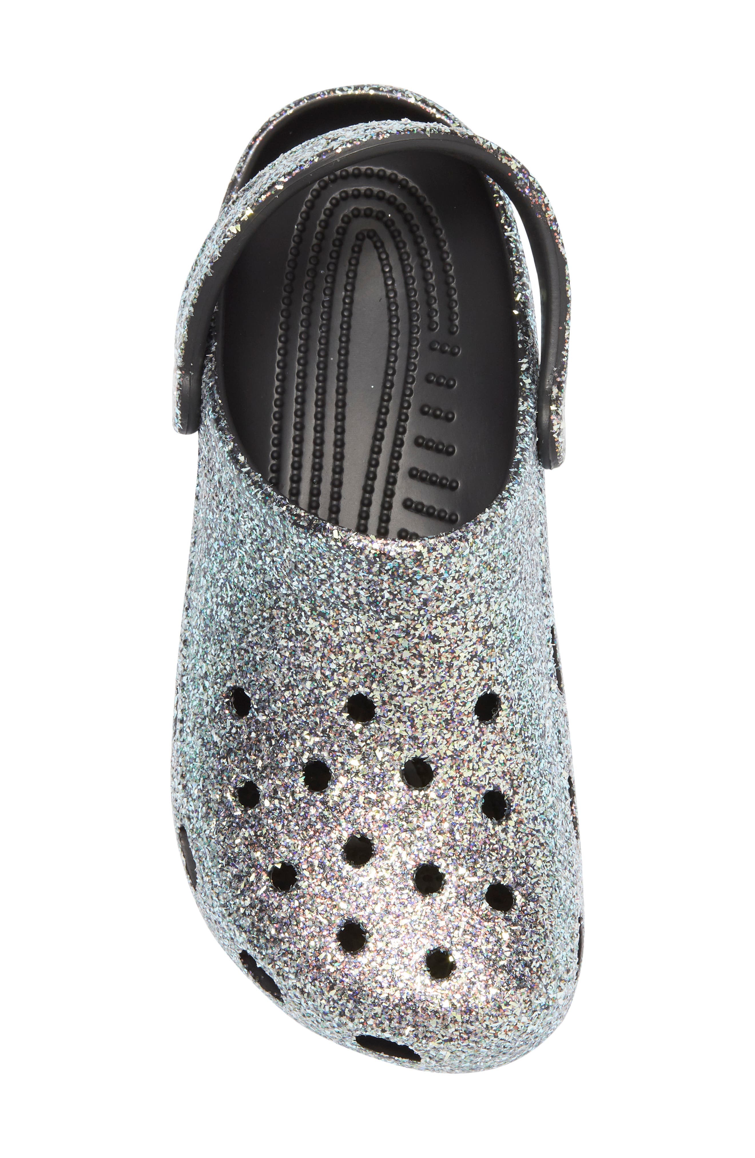 CROCS Gender Inclusive Classic Glitter Clog, Alternate, color, 