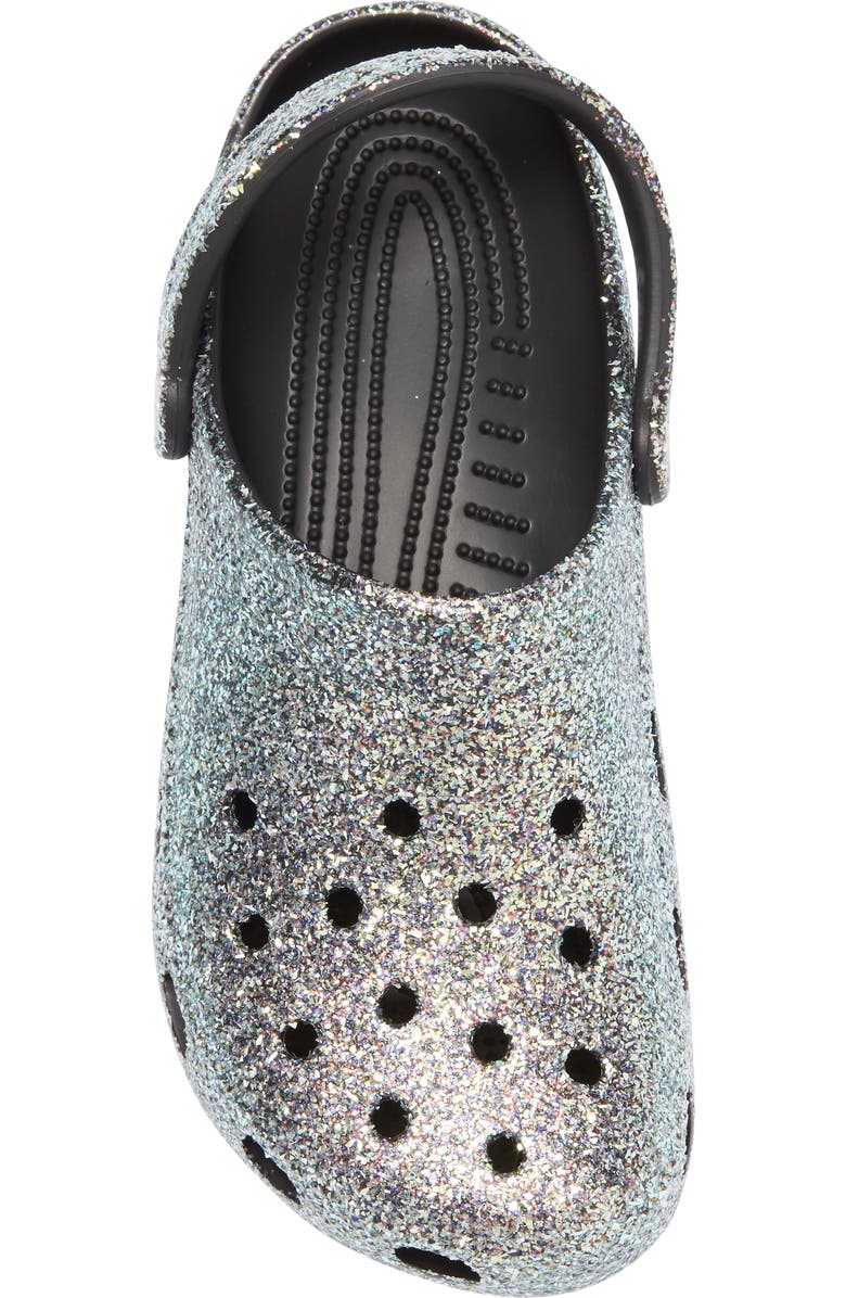 CROCS Gender Inclusive Classic Glitter Clog, Alternate, color,