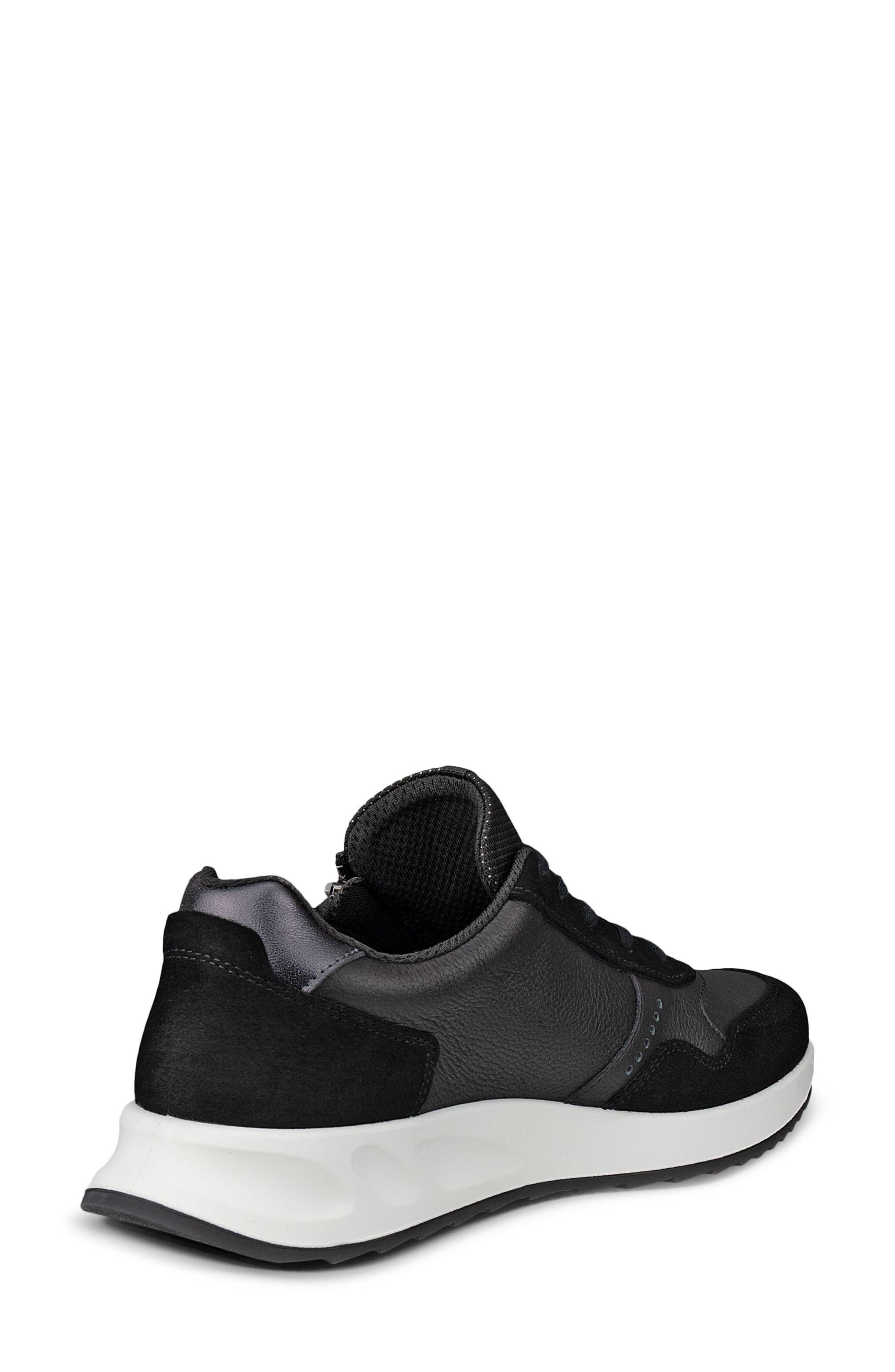 ECCO Low Top Sneaker, Alternate, color, Black/ Black/ Black