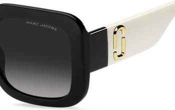 Marc Jacobs 53mm Gradient Polarized Square Sunglasses