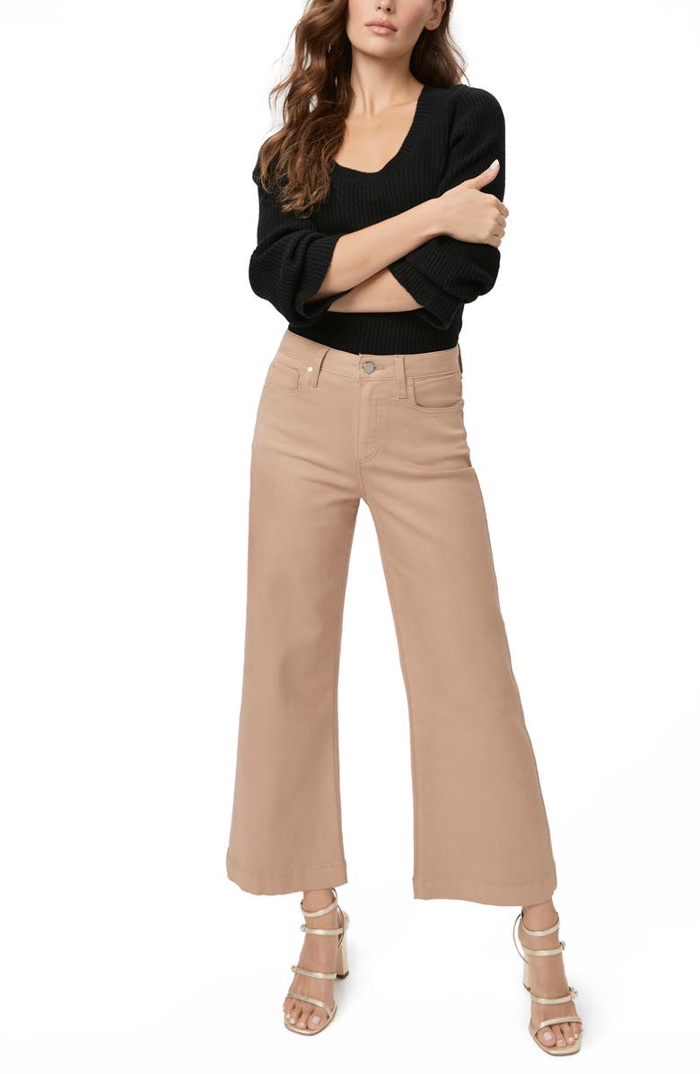PAIGE Anessa High Waist Ankle Wide Leg Jeans, Alternate, color, 