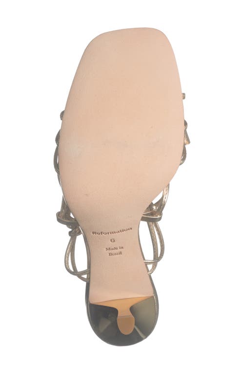 Reformation Gray Knotted Sandal