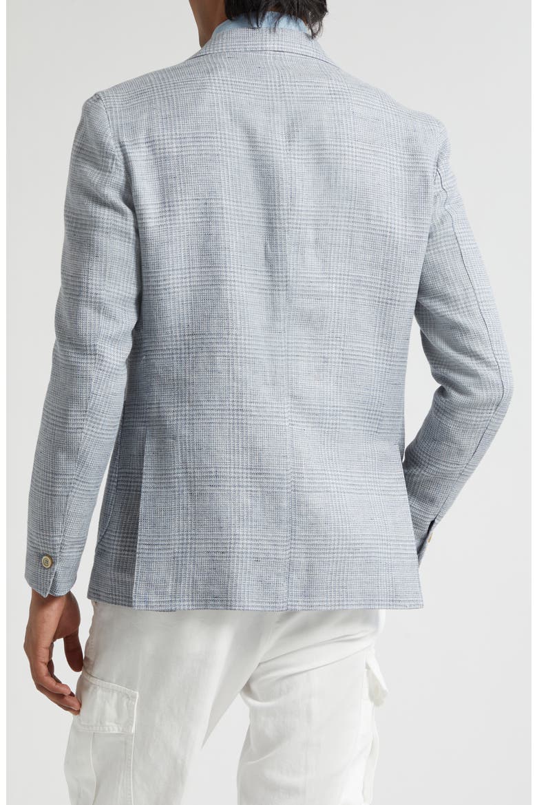 Plaid Linen & Wool Sport Coat, Alternate, color, 08 DENIM
