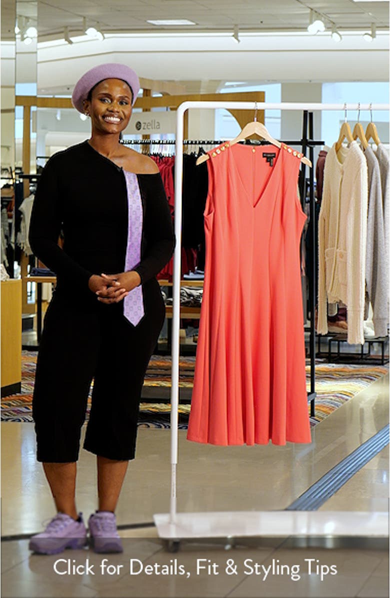 Sleeveless Fit & Flare Dress, sales video thumbnail