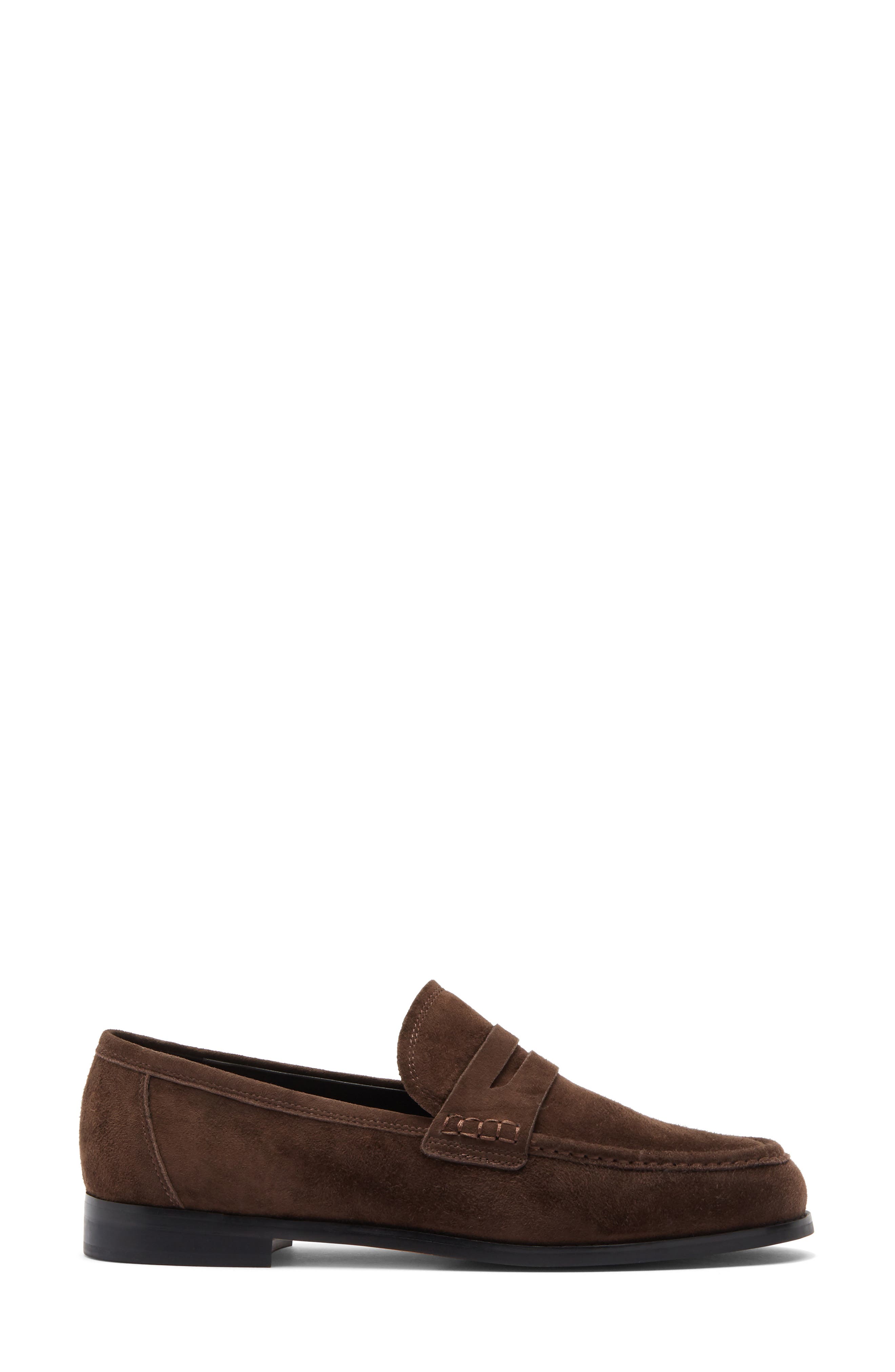 Tony Bianco Zac Penny Loafer, Alternate, color, Espresso Suede