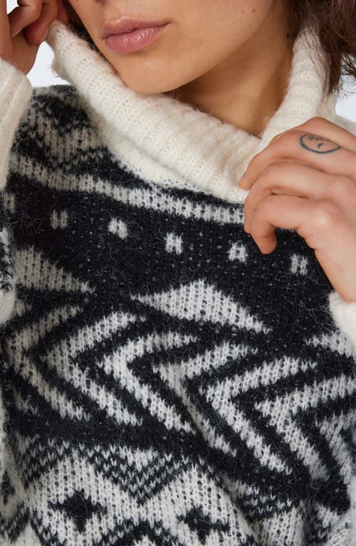 NOISY MAY NOISY MAY SHARE FAIR ISLE TURTLENECK SWEATER 