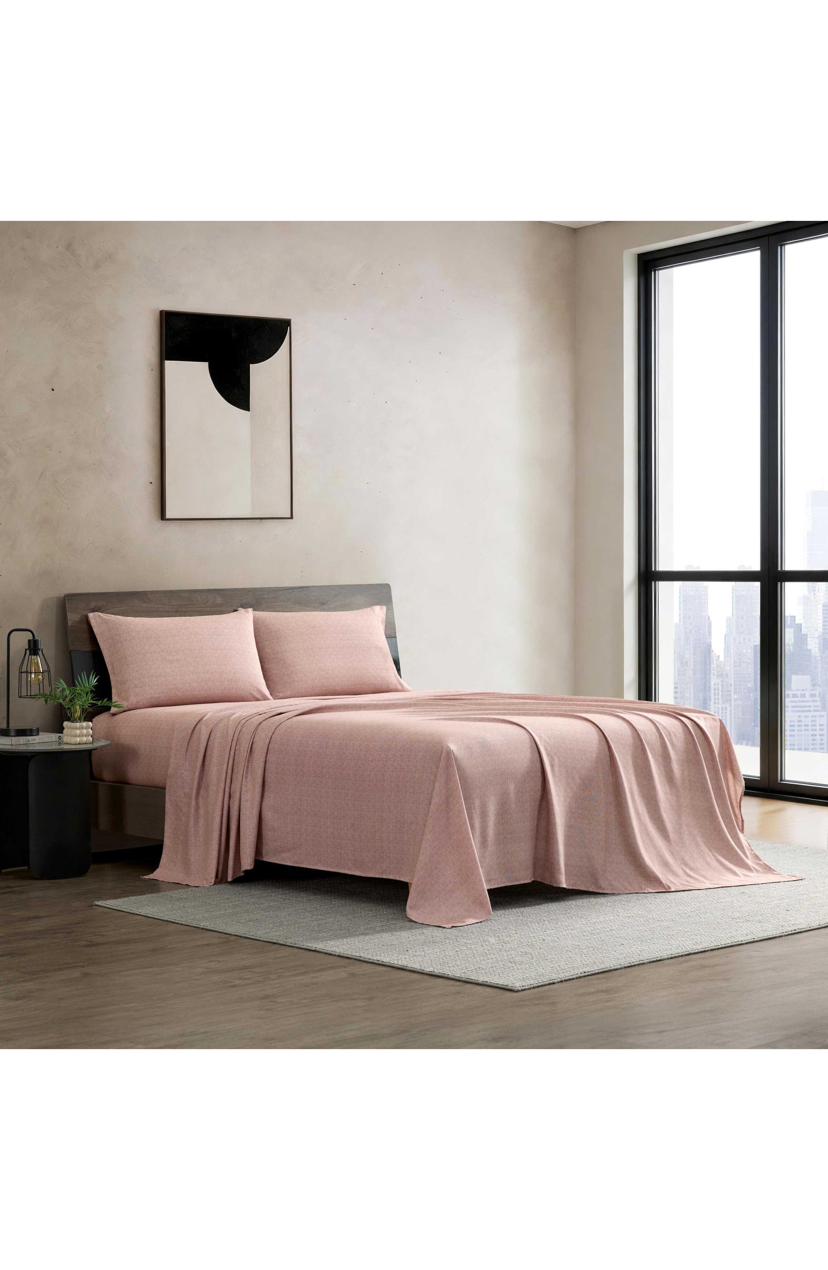 Kenneth Cole Haze Grid Microfiber Sheet Set | Nordstromrack