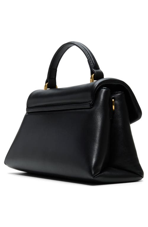 Ted Baker London Poppy Moon Leather Top Handle Bag In Black