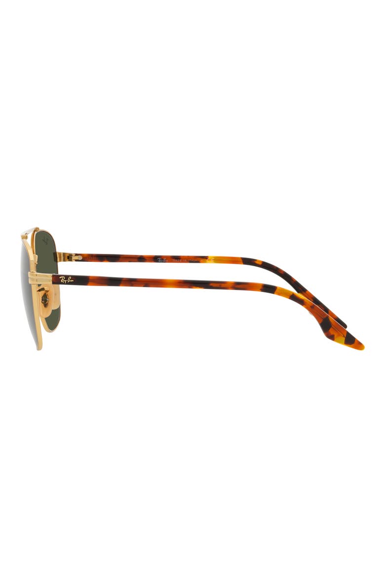 55mm Square Sunglasses, Alternate, color, GOLD FLASH