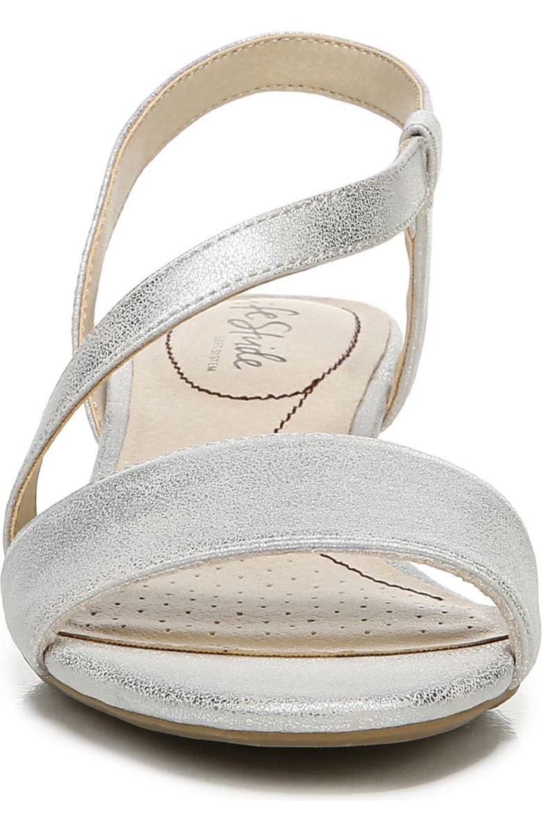 LifeStride Yasmine Wedge Sandal, Alternate, color, Silver