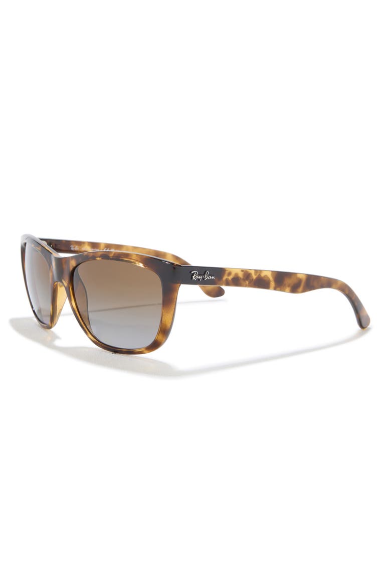 57mm Square Sunglasses, Alternate, color, HAVANA