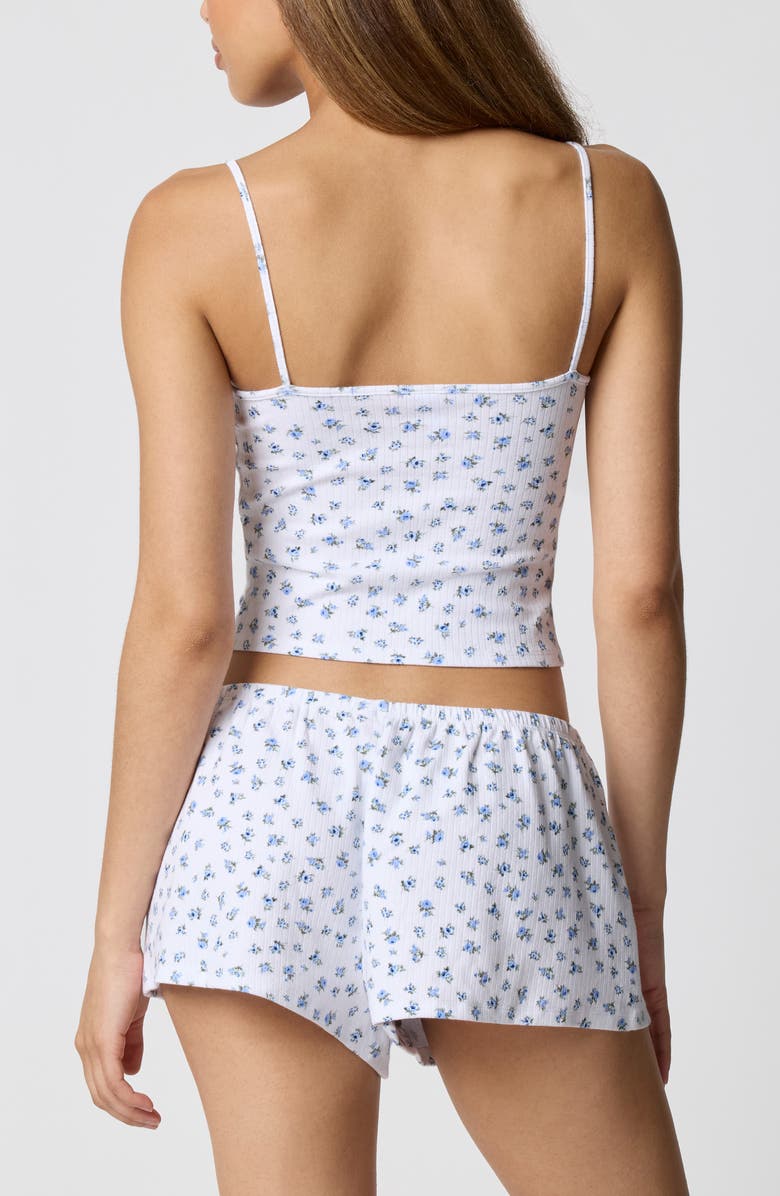 Florence by Mills Cotton Blend Pajamas, Alternate, color, Petite Jardin White