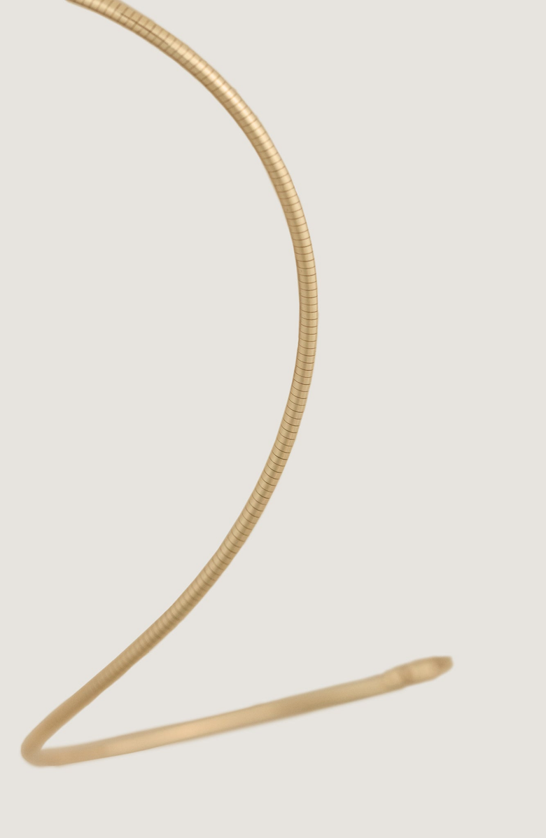 Kinn Heirloom Curved Chain Necklace, Alternate, color, Gold