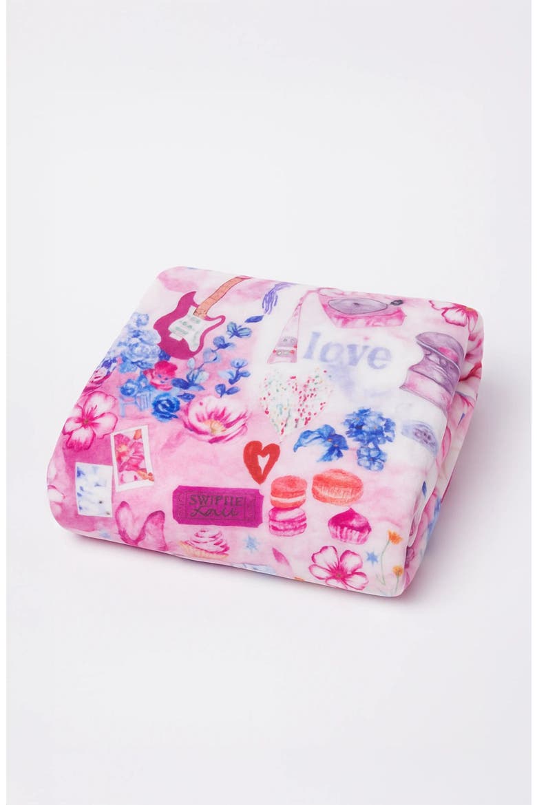 Pop Princess Plush Blanket, Main, color, Multicolor