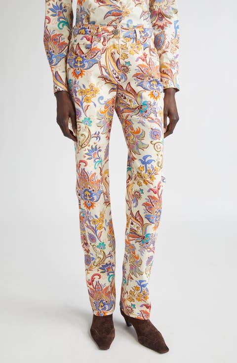 パンツ ETRO Women Straight Pants WRNB0013AD247 S9095 grey Women's Etro Straight-Leg Pants | Nordstrom