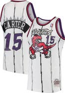 Mitchell & Ness Men's Mitchell & Ness Vince Carter White Toronto Raptors 1998/99 Hardwood Classics Swingman Jersey