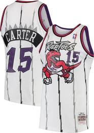 Mitchell & Ness Men's Mitchell & Ness Vince Carter White Toronto Raptors 1998/99 Hardwood Classics Swingman Jersey
