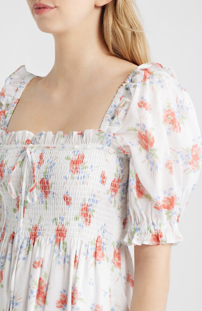 Hill House Home The Scarlett Nap<sup>®</sup> Fit & Flare Midi Dress, Alternate, color, Sunburst Blossoms