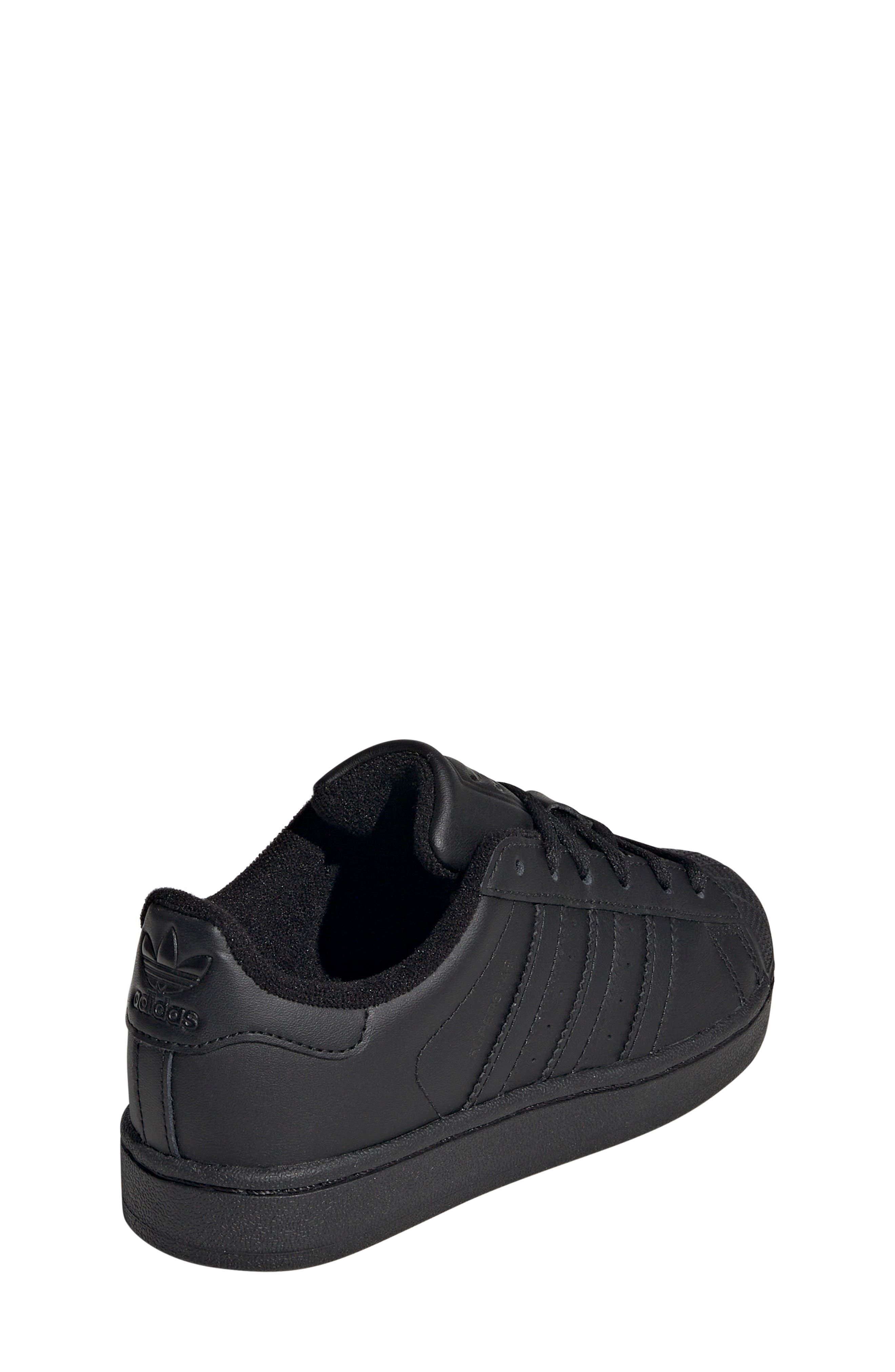 adidas Kids
 Superstar II Sneaker, Alternate, color, Black/ Black/ Black