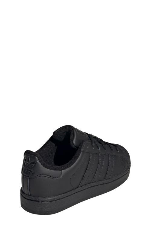 Adidas Originals Adidas Kids' Superstar Ii Sneaker In Black/black/black