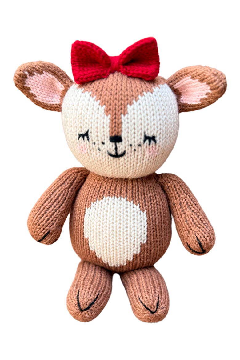 Baby Clarice Cotton Stuffed Animal, Main, color, ALMOND
