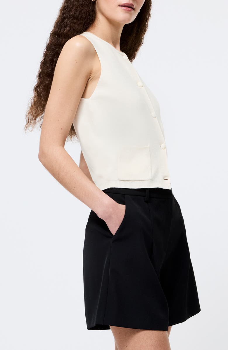 French Connection Cosysoft Knit Vest, Alternate, color, 10-Porcelain Cream