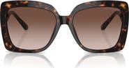 Michael Kors Nice 57mm Gradient Square Sunglasses