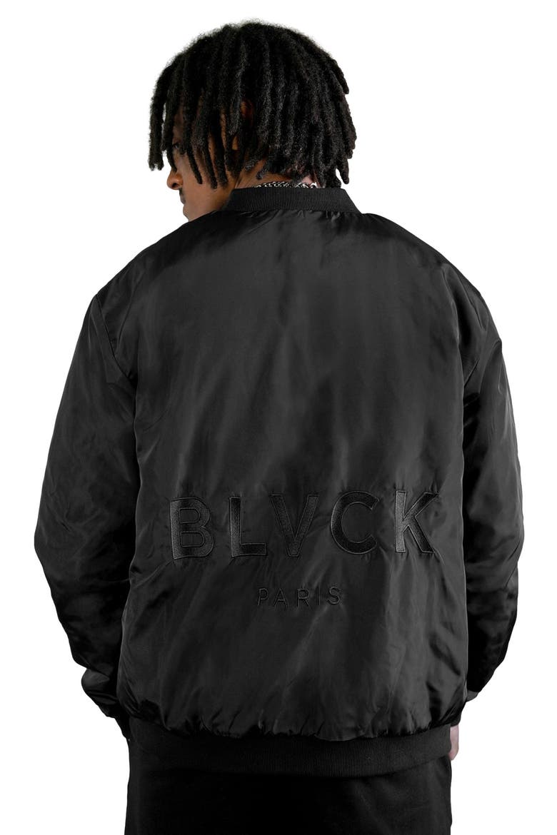 Bold Nylon Jacket, Alternate, color, Black