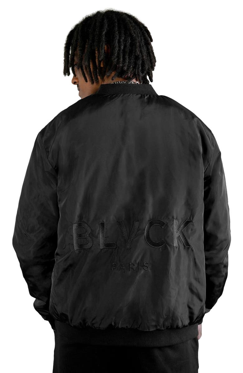Blvck Bold Nylon Jacket, Alternate, color, Black